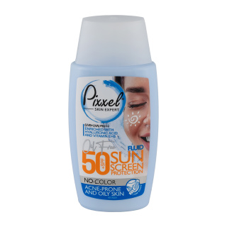 5666500020-202491110947692 کرم ضد آفتاب بی رنگ پیکسل مدل Oily Acne Prone Skin - Image 1